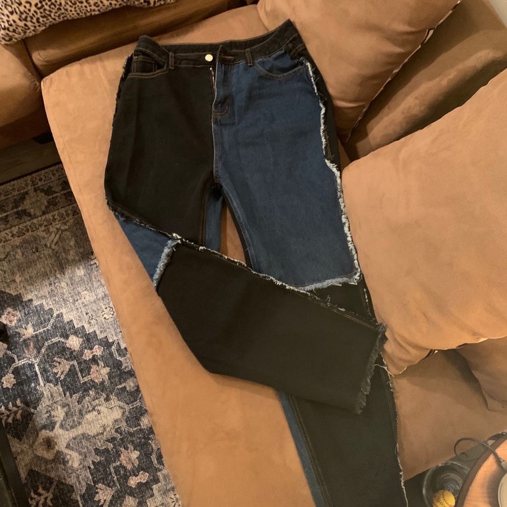 Shein Trendy Patched Jeans